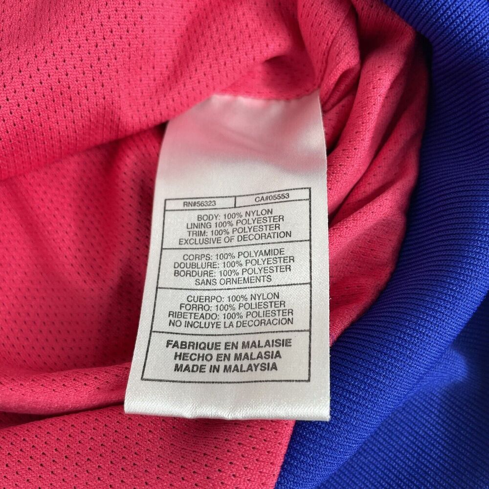 Vintage Nike Windbreaker Jacket, Youth Large, Blue/Black, Full Zip, Hooded - Picture 6 of 10
